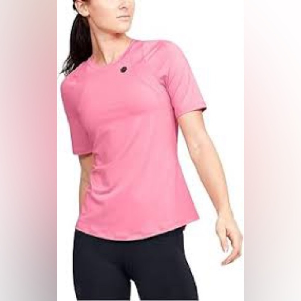 Under Armour Rush Top Women's Pink Athletic Top Size Medium - Large